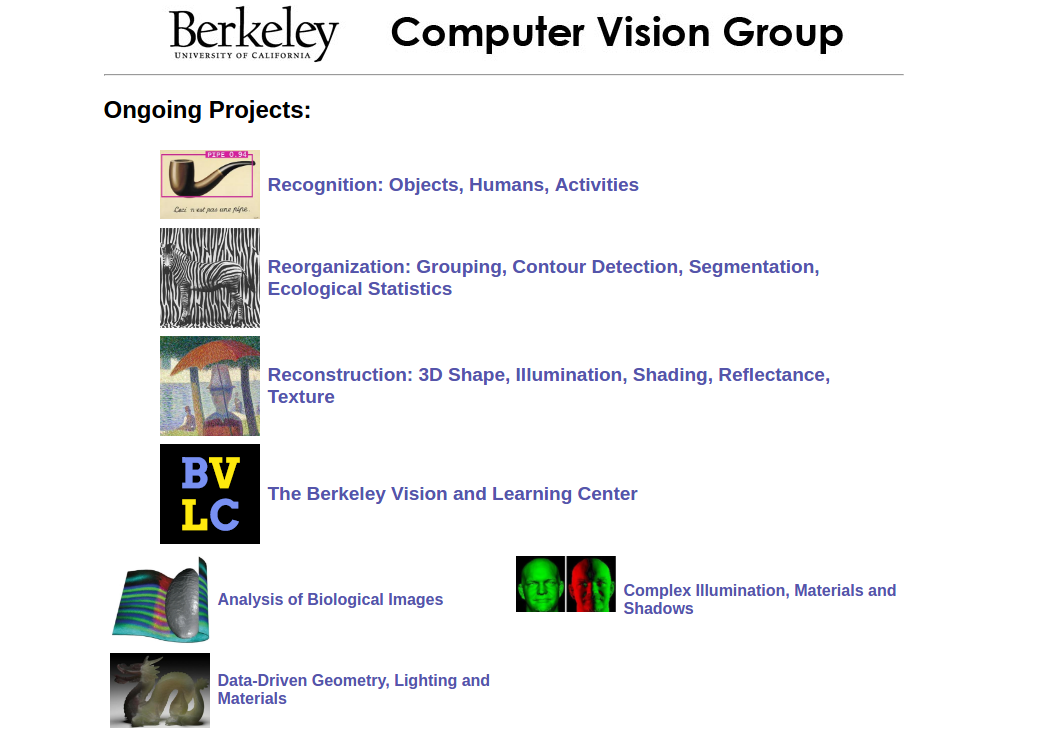 UC Berkeley Computer Vision Group